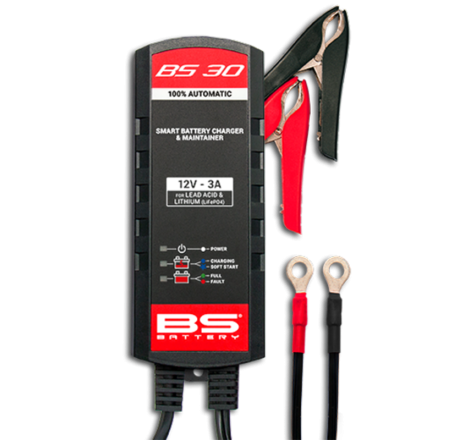 Chargeur de batterie intelligent BS BATTERY BS30 - Kit 20+3