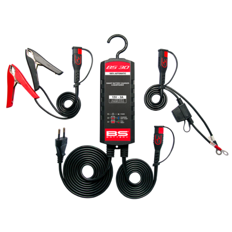 Chargeur de batterie intelligent BS BATTERY BS30 - Kit 20+3