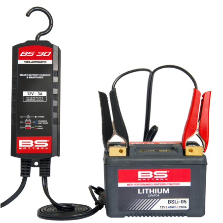 Chargeur de batterie intelligent BS BATTERY BS30 - Kit 20+3