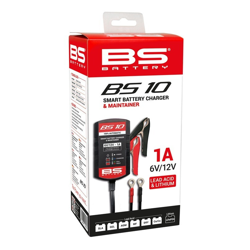 Chargeur de batterie intelligent BS BATTERY BS10 - Kit 20+3
