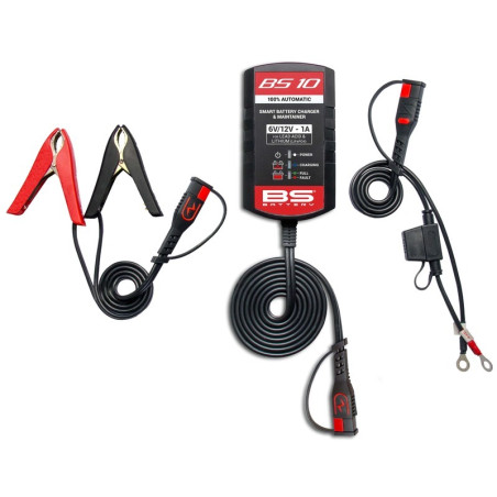 Chargeur de batterie intelligent BS BATTERY BS10 - Kit 20+3
