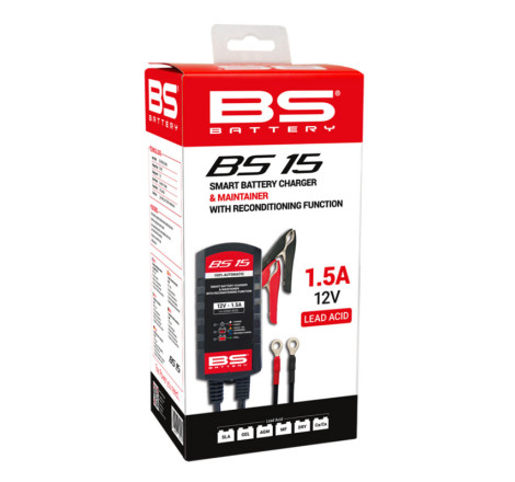 Chargeur de batterie intelligent BS BATTERY BS15 - KIT 20+3