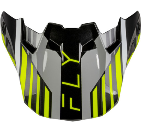 Visière FLY RACING Formula CC Strike - gris/noir/Hi-Vis