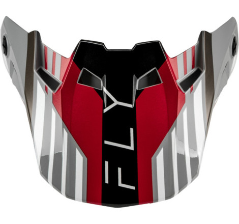 Visière FLY RACING Formula CC Strike - gris/rouge/noir/blanc