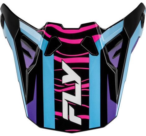 Visière FLY RACING Formula CP Charge - noir/violet/rose/bleu