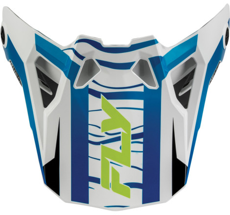 Visière FLY RACING Formula CP Charge - blanc/bleu/noir