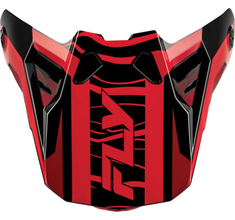 Visière FLY RACING Formula CP Charge - noir/rouge