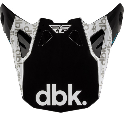 Visière FLY RACING Formula CP DBK - noir/blanc/gris