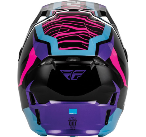 Casque enfant FLY RACING Formula CP Charge - noir/violet/rose/bleu