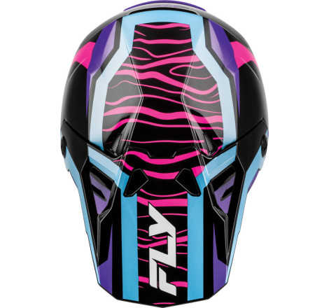 Casque enfant FLY RACING Formula CP Charge - noir/violet/rose/bleu