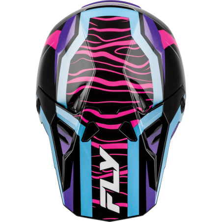 Casque enfant FLY RACING Formula CP Charge - noir/violet/rose/bleu