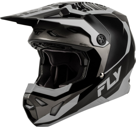 Casque enfant FLY RACING Formula CP Charge - noir/gris/Light Grey