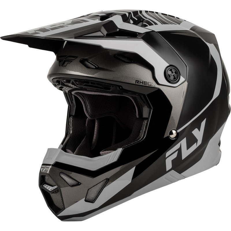 Casque enfant FLY RACING Formula CP Charge - noir/gris/Light Grey