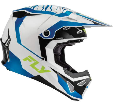 Casque enfant FLY RACING Formula CP Charge - blanc/bleu/noir