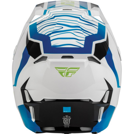 Casque enfant FLY RACING Formula CP Charge - blanc/bleu/noir