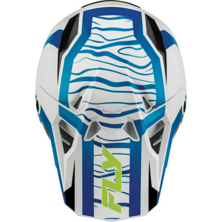 Casque enfant FLY RACING Formula CP Charge - blanc/bleu/noir