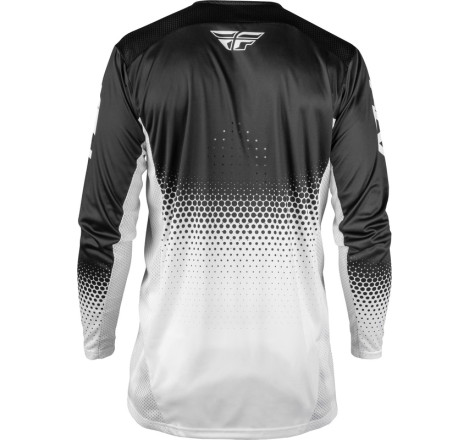 Maillot vélo enfant FLY RACING Rayce Sonar - blanc/noir