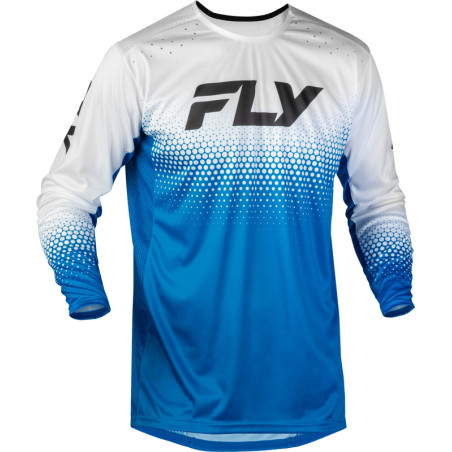Maillot vélo enfant FLY RACING Rayce Sonar - bleu/blanc/noir