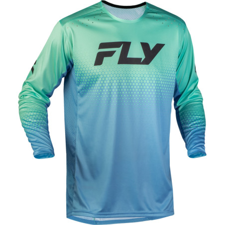 Maillot vélo enfant FLY RACING Rayce Sonar - Teal/Aqua