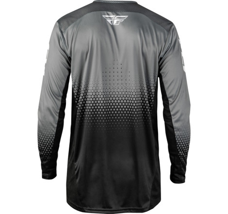 Maillot vélo FLY RACING Rayce Sonar - noir/gris/blanc