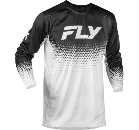 Maillot vélo FLY RACING Rayce Sonar - blanc/noir