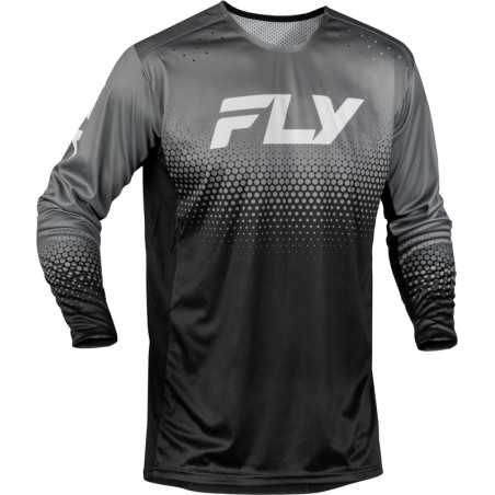 Maillot vélo FLY RACING Rayce Sonar - noir/gris/blanc