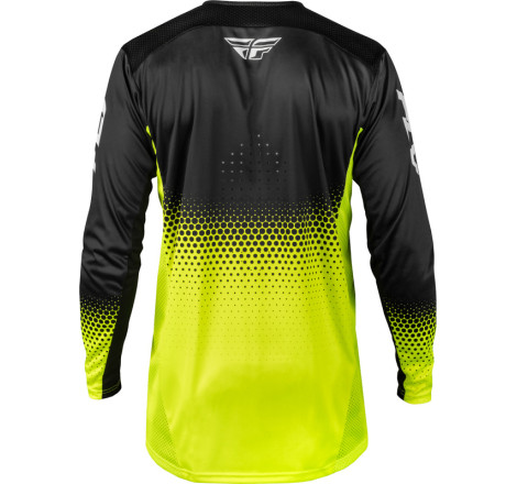 Maillot vélo FLY RACING Rayce Sonar - Hi-Vis/noir/blanc