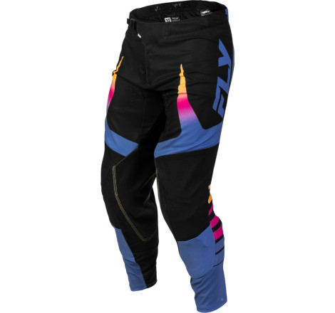 Pantalon FLY RACING Evolution DST Limited Edition Bolt - noir/bleu/multi