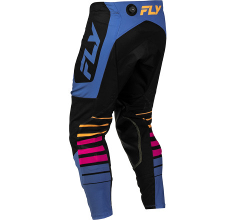 Pantalon FLY RACING Evolution DST Limited Edition Bolt - noir/bleu/multi