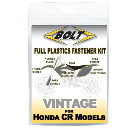 Kit visserie plastiques BOLT - Honda CR 500