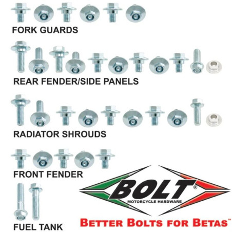 Kit visserie plastiques BOLT - Beta