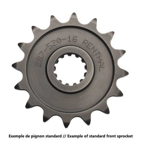 Kit chaîne RENTHAL 520R1 13/51-116 standard - couronne standard