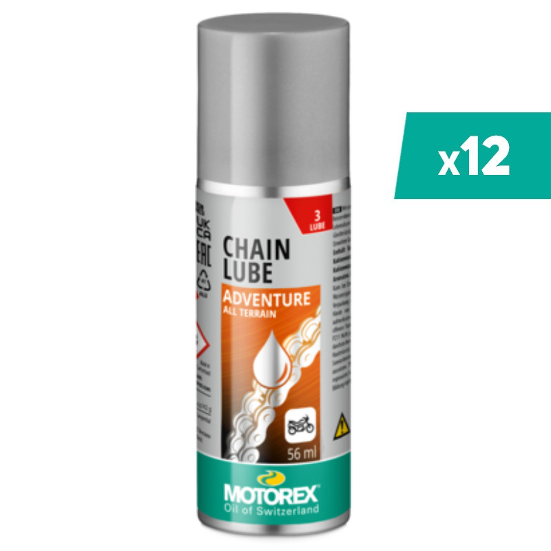Lubrifiant chaîne MOTOREX Chainlube Adventure - spray 56ml (x12)
