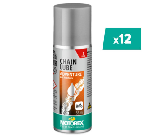 Lubrifiant chaîne MOTOREX Chainlube Adventure - spray 56ml (x12)