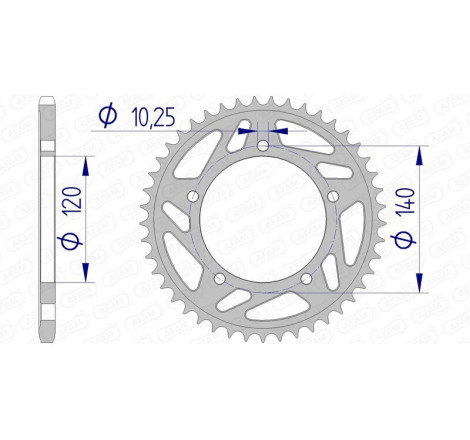 Couronne AFAM alu standard - 520