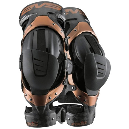 Orthèse EVS SPORTS Knee Brace Axis-Pro Black-Copper Paire Taille S