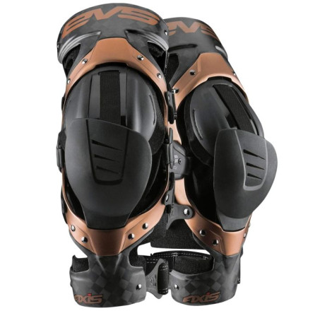 Orthèse EVS SPORTS Knee Brace Axis-Pro Black-Copper Paire Taille S
