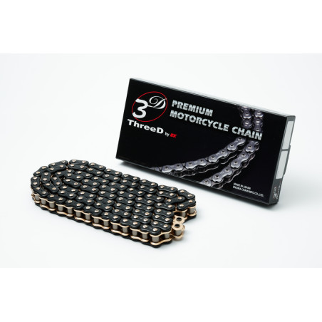 Chaine de transmission EK CHAIN 530 ZN/3D - Joints Nx-Ring - attache à riveter