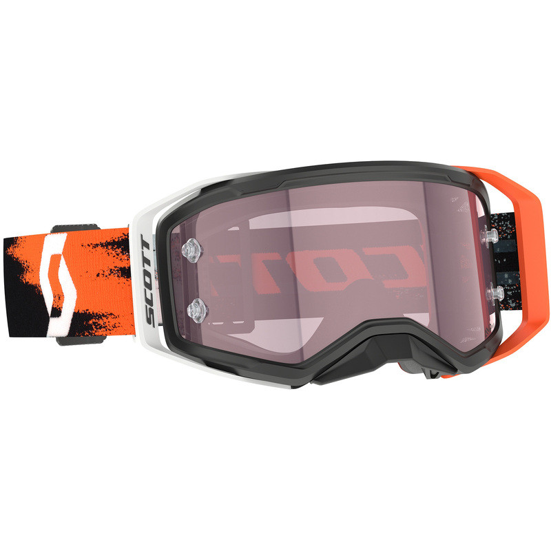 Masque SCOTT Prospect 2.0 AMP - noir/Neon Orange écran Rose Works