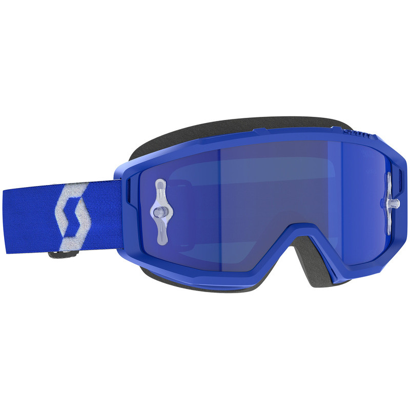 Masque SCOTT Primal Chrome - bleu/blanc écran Blue Chrome Works