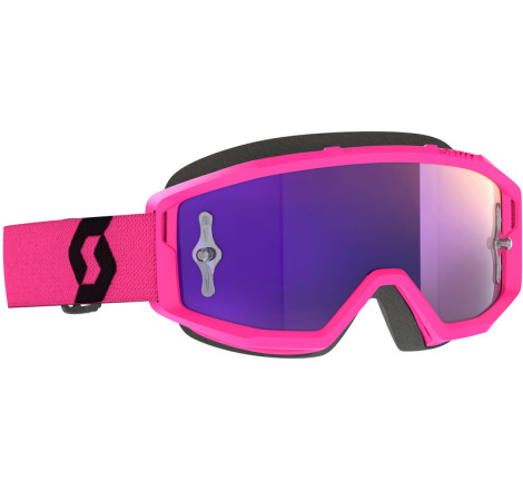 Masque SCOTT Primal Chrome - rose/noir écran Purple Chrome Works