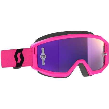 Masque SCOTT Primal Chrome - rose/noir écran Purple Chrome Works