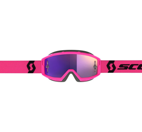 Masque SCOTT Primal Chrome - rose/noir écran Purple Chrome Works