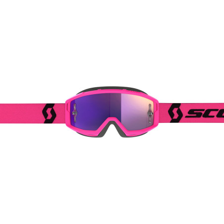 Masque SCOTT Primal Chrome - rose/noir écran Purple Chrome Works