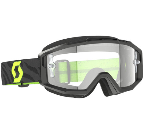 Masque SCOTT Split OTG - Zebra Black/Neon Yellow écran clair Works