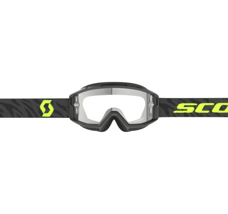 Masque SCOTT Split OTG - Zebra Black/Neon Yellow écran clair Works