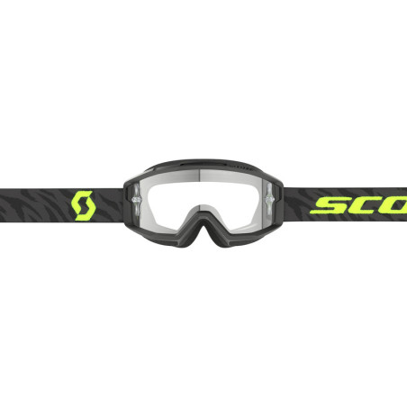 Masque SCOTT Split OTG - Zebra Black/Neon Yellow écran clair Works