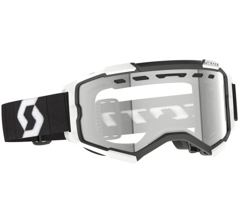 Masque SCOTT Fury Enduro - noir/blanc écran clair S0