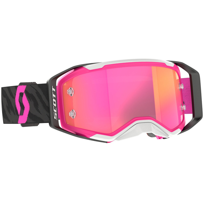 Masque SCOTT Prospect 2.0 - Zebra Black/rose écran Pink Chrome Works