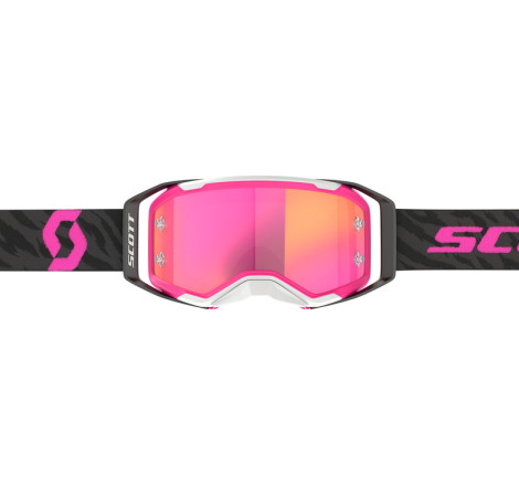 Masque SCOTT Prospect 2.0 - Zebra Black/rose écran Pink Chrome Works